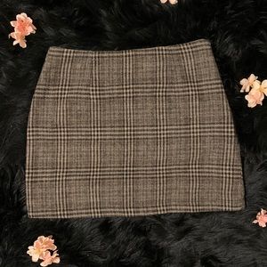 Plaid Pencil Skirt